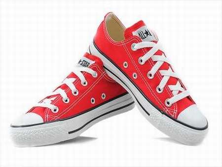converse basse rouge courir